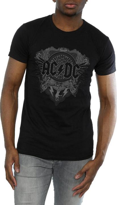 AC/DC Schwarzes TShirt aus Eisbaumwolle