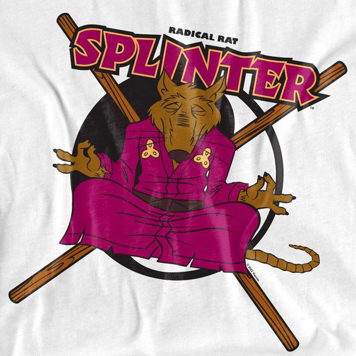 Actual product image Teenage Mutant NT Unisex Adult Radical Rat Splinter T-Shirt (XL)
