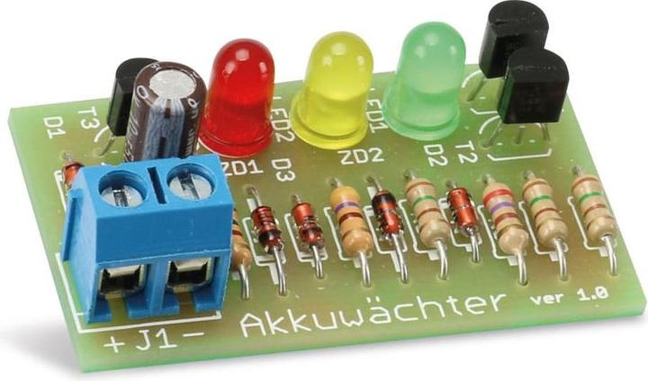 Actual product image Pollin Electronic 3-channel battery monitor kit 6 V-