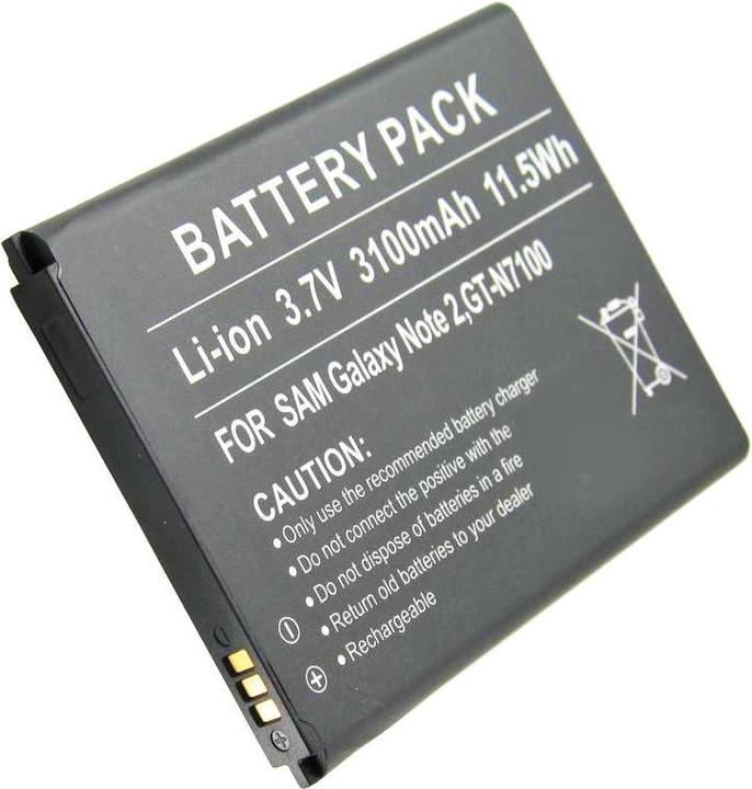 Actual product image Samsung Battery Galaxy Note II, Galaxy Note 2, GT-N7100, EB595675LU