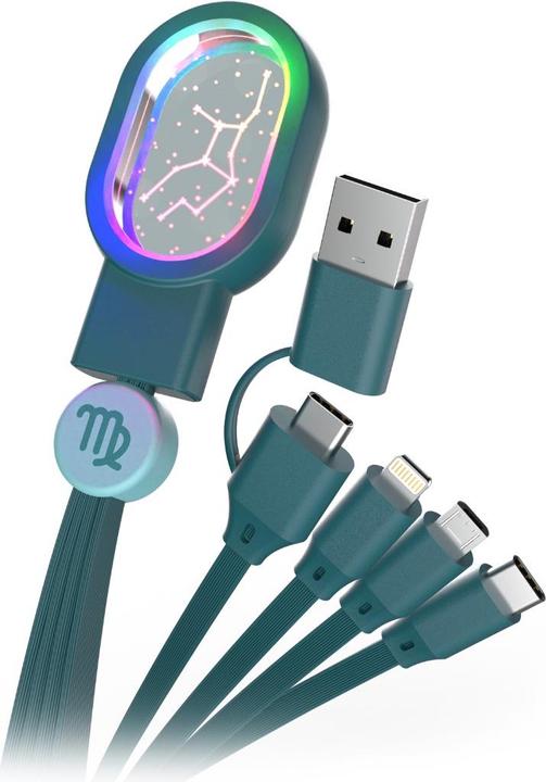 Produktbild MOB Universal Ladekabel 4in1 - Sternzeichen Schütze (USB 4.0)