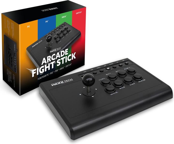 Produktbild Maxx Tech Multiplatform Arcade Fight Stick (Switch, Xbox One X, PC, Xbox One S, PS4, Android, PS3)