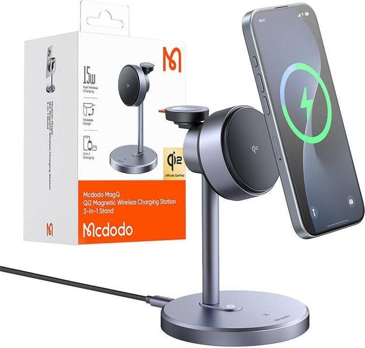 Mcdodo CH-2462 3-in-1 15W Qi2 wireless charger + 33W mains charger (22.50 W)