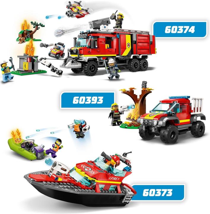 Actual product image LEGO 60393 Fire brigade pick-up truck (60393, LEGO City)