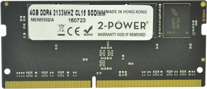 Produktbild 2-Power 4GB DDR4 2133MHz CL15 SODIMM (1 x 4GB, 2133 MHz, DDR4-RAM, SO-DIMM)