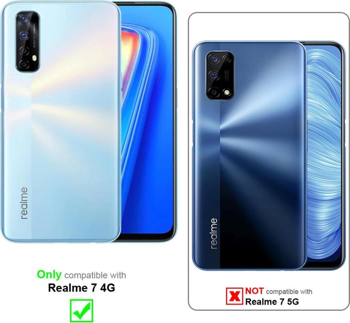Actual product image Cadorabo Book Invisible Magnet Cover (Realme 7)