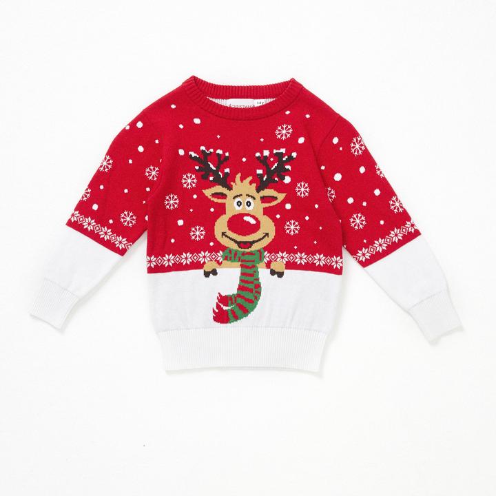 Immagine prodotto Christmas Sweats Il maglione di Rudolph per bambini (110, 116)