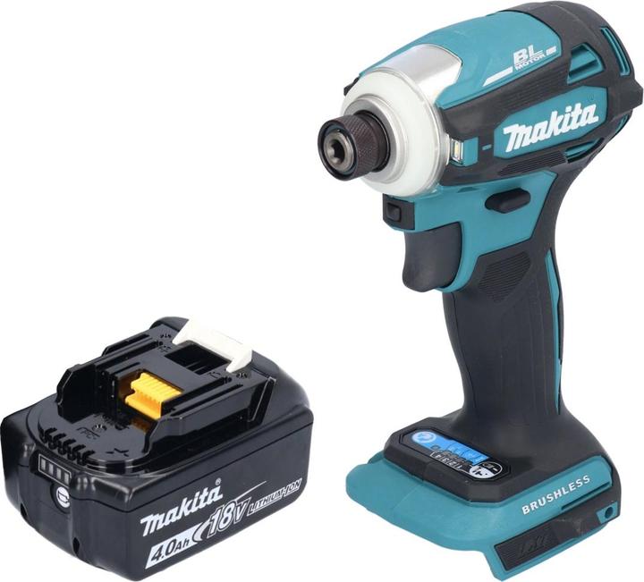 Actual product image Makita DTD 172 M1 cordless impact wrench 18 V 180 Nm 1/4" brushless + 1x rechargeable battery 4.0 Ah - (Rechargeable battery operated)
