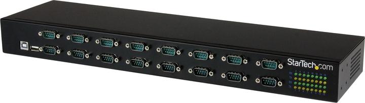 StarTech 16 Port USB zu Seriell Adpater Hub - USB zu RS232 Port Adapter mit Reihenschaltung - Rackmontage (USB-A, 16 Ports)