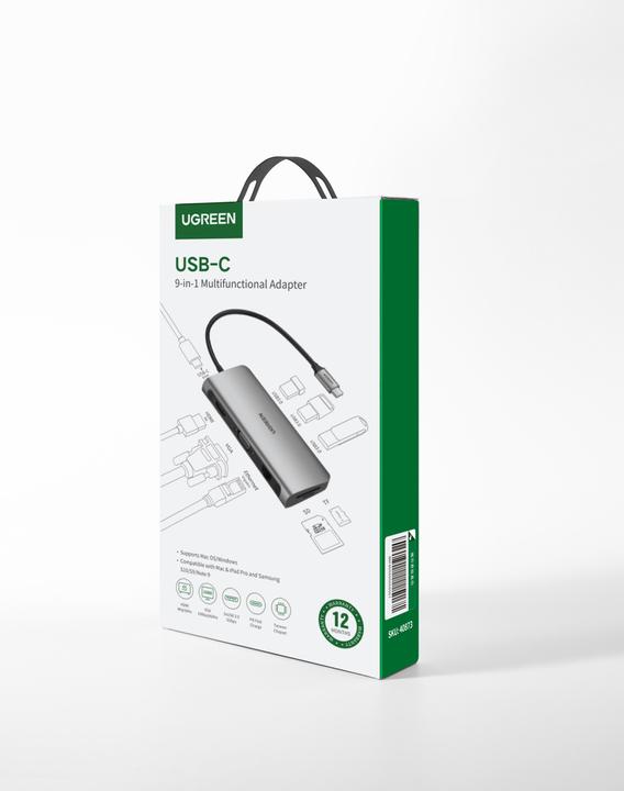 Image du produit Ugreen 9 in 1 Hub (USB-C, 9 Ports)