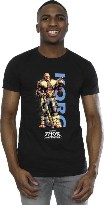 Actual product image Mens Thor Love And Thunder Korg Wave T-Shirt (M)