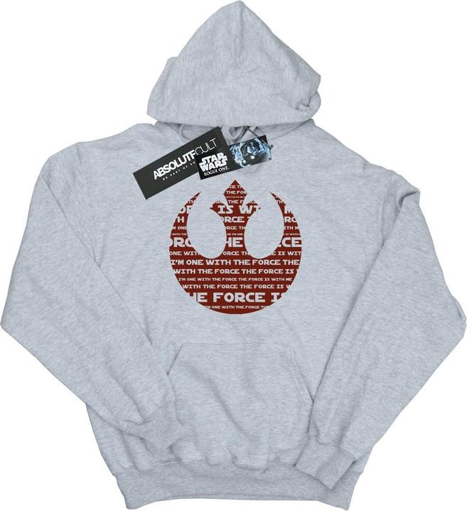 Star Wars Rogue One I'm One With The Force Alliance Emblem Red Kapuzenpullover (XXL)