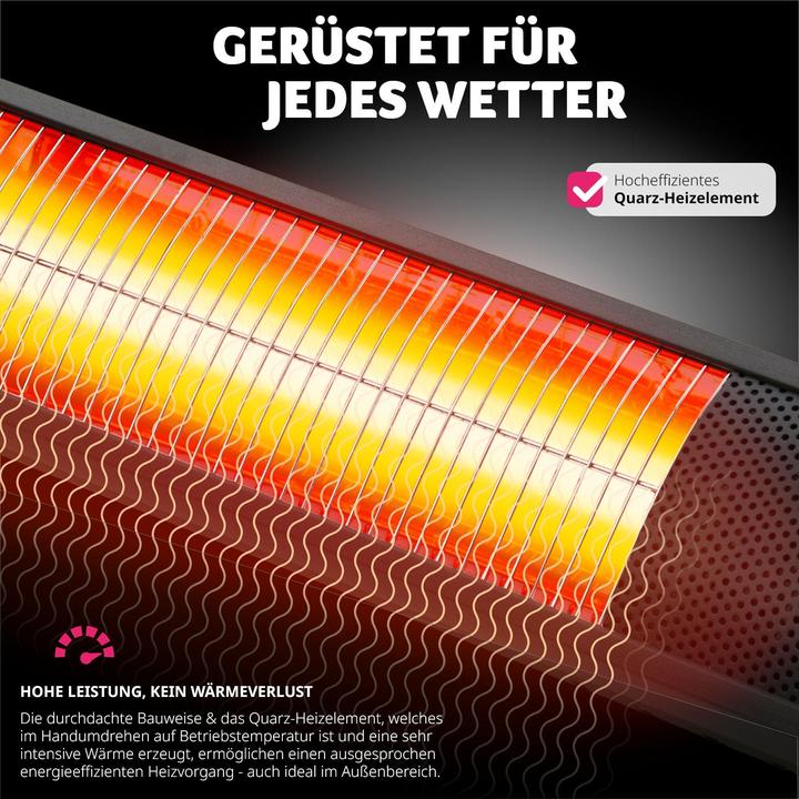 Immagine prodotto tectake Riscaldatore radiante a infrarossi (3000 W)