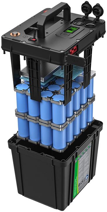 Produktbild TKA LiFePO4-Akku, 12 V, 60 Ah / 768 Wh, BMS, MPPT, 12 V DC, QC, PD 30 Watt (12 V, 60 Ah)