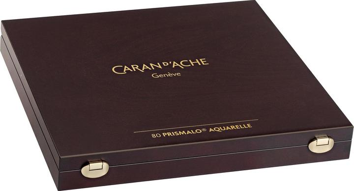 Produktbild Caran d'Ache Prismalo Aquarelle Holzkoffer (Mehrfarbig, Holz, 80 x)
