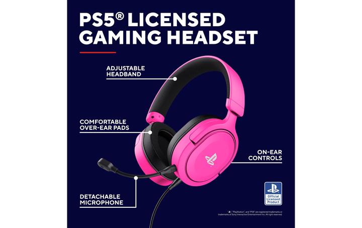 Image du produit Trust GXT498P FORTA CASQUE PS5 ROSE (Filaire)
