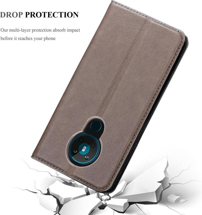 Actual product image Cadorabo Book Invisible Magnet Cover (Nokia 5.3)