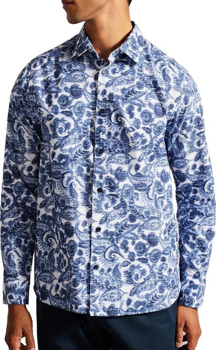 Immagine prodotto Ted Baker Uldale Camicia Paisley Manica Lunga Uomo (M)