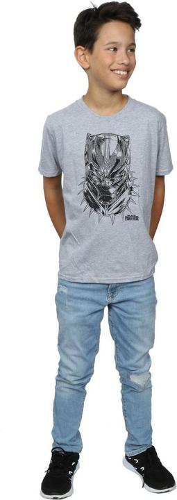 Image du produit T-shirt Garçons Black Panther Spray Headshot (152, 158)