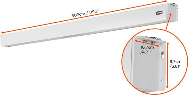 Image du produit Celexon Écran moteur Batterie V2.0 Motor Pro Plus 280x158 cm 16:9 (78.74", 16:9)
