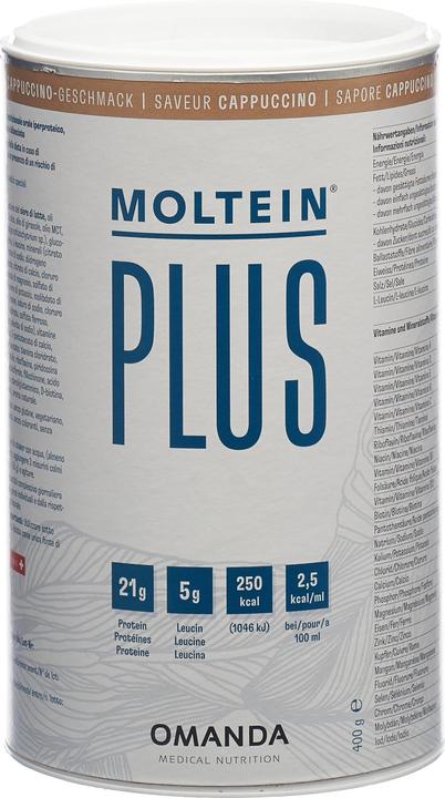 Image du produit Moltein Plus 2.5 Cappuccino (400g) (1 pièce(s), Poudre, 470 g)