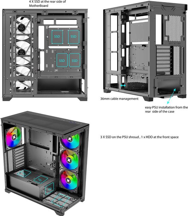 Produktbild Xilence XG171 (mATX, Mini-ITX, ATX)