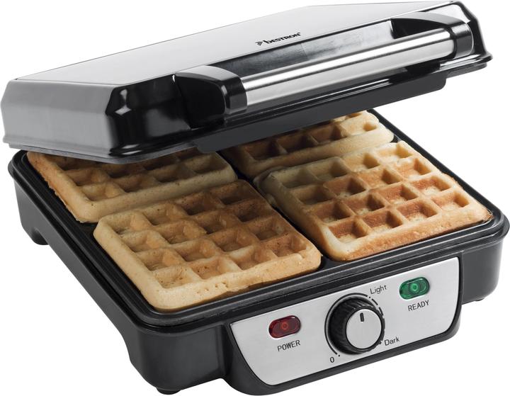 Immagine prodotto Bestron ASW281 Ferro per waffle 4 waffle, acciaio inox