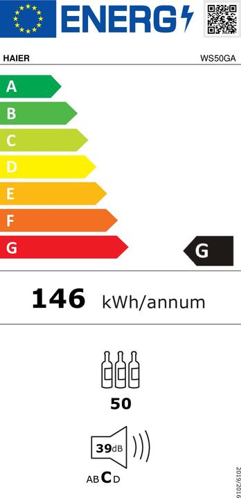 Energie-Label Haier Ws50ga
