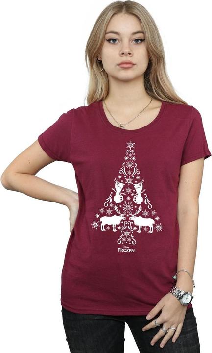 Actual product image Disney Womens/Ladies Frozen Christmas Tree Cotton T-Shirt (XL)