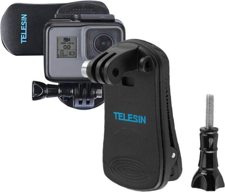 Actual product image Telesin Backpack clip mount for sports cameras (GP-JFM-003) (GoPro Hero 8, DJI Osmo Action)