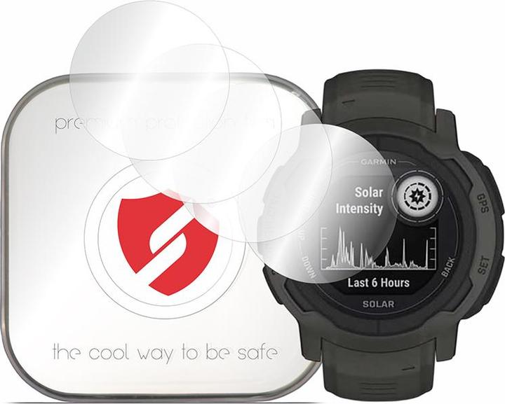 Smart Protection - Premium Classic (4 pack) - Garmin Instinct 2 Solar - Clear
