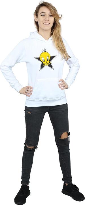 Actual product image Looney Tunes Womens/Ladies Tweety Pie Star Hoodie (S)