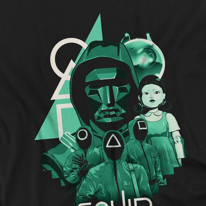 Actual product image Squid Game Mens Front Man Group Shot T-Shirt (M)