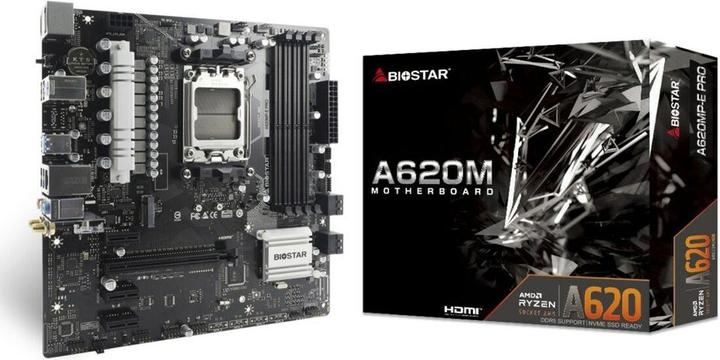 Biostar MB A620MP-E Pro (A620,AM5,mATX,AMD) (AM5, AMD A620, mATX)