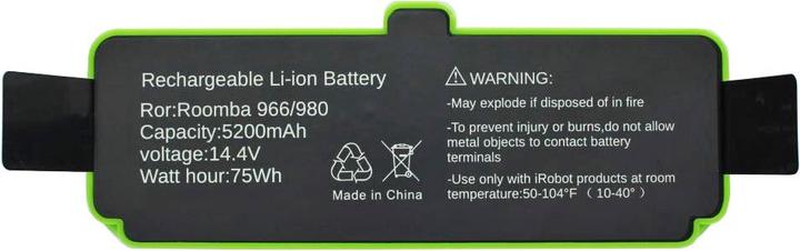 Image du produit No Name Batterie Roomba 500, 510, 530, 531, 532, 535, 536, 540, 550, 552, 560, 562, 570, 580, 595, 600