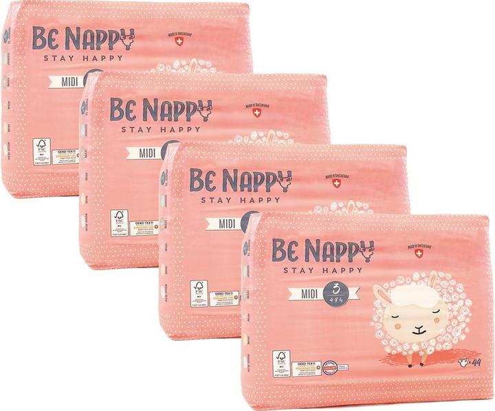 Immagine prodotto Be Nappy Pannolino (Dimensione 3, Pacco mensile, 176 Pezzo/i)