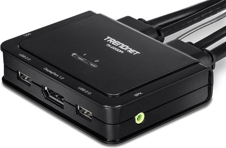 Actual product image Trendnet TK-220DPI Keyboard/Video/Mouse (KVM) Switch Black