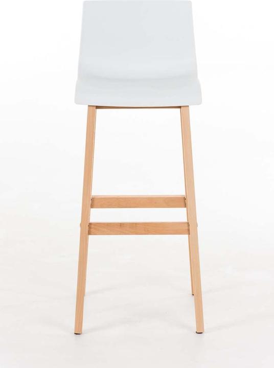 Actual product image CLP Barstool Hoover Natura 4-legged frame, white