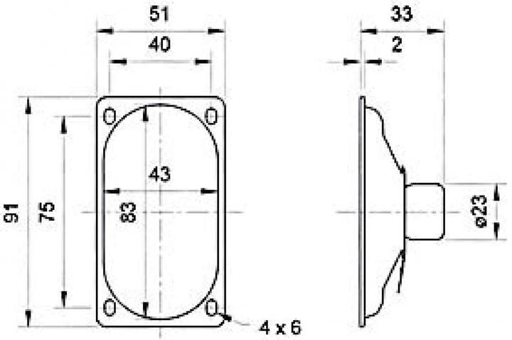 Produktbild Visaton HiFi-Hochtonkalotte SC 5,8 Ohm