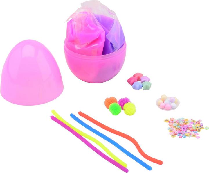 Actual product image Johntoy Large slime egg with accessories in box