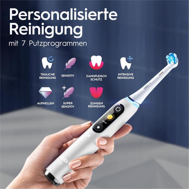 Produktbild Oral-B iO Series 9, White Alabaster Luxe Edition Elektrische Zahnbürste (Oszillierende Zahnbürste)