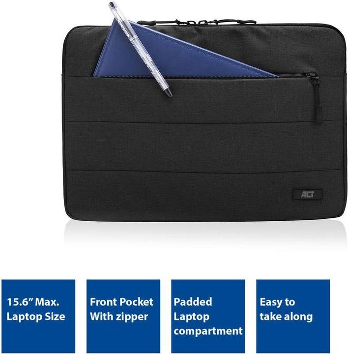 Image du produit City Laptop Sleeve 15.6", noir (15.60", Universel)