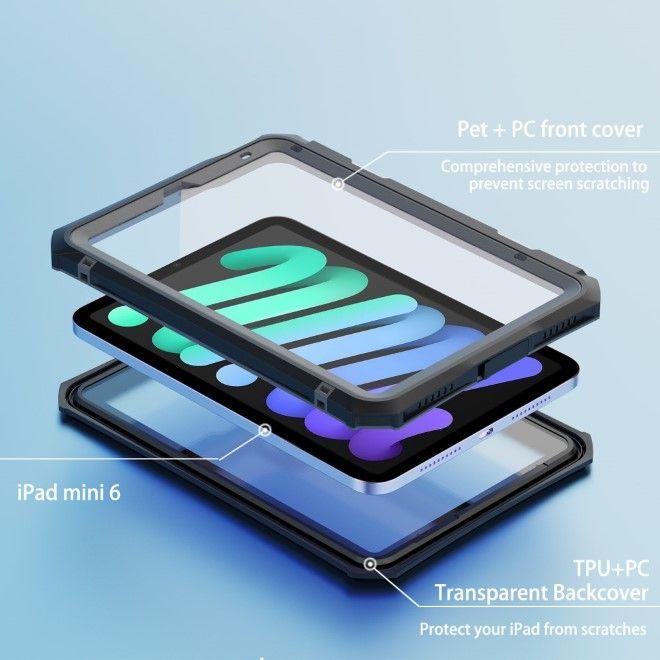 Actual product image Shellbox IP68 wasserdichte Outdoor Hülle (iPad mini 2021 (6th Gen), iPad mini 2024 (7th gen))