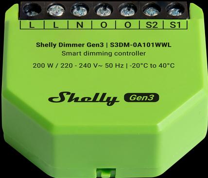 Produktbild Shelly Dimmer Gen3 (Dimmaktor)