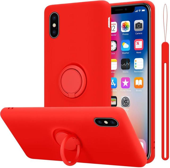 Actual product image Cadorabo TPU Liquid Ring Silicone Case Cover (Apple iPhone X)