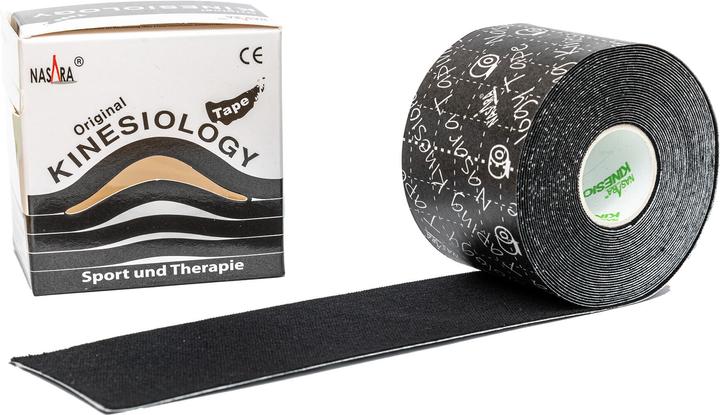 Immagine prodotto Mikros NASARA Nastro kinesiologico nero 5cmx5m, 1 pz PFL (5 m)