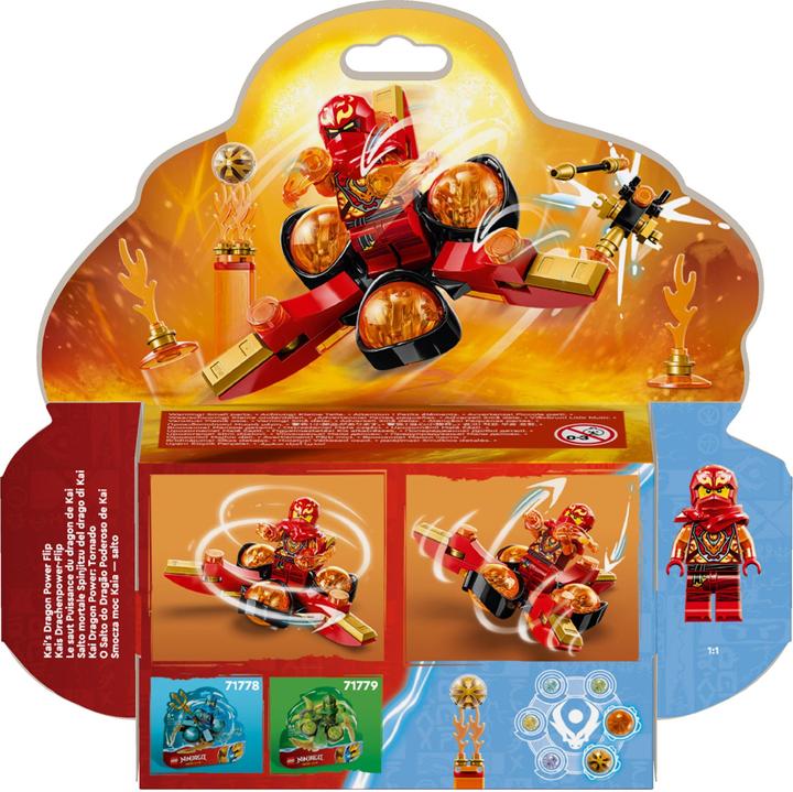 Actual product image LEGO 71777 Kai's Dragon Power Spinjitzu Flip (71777, LEGO Ninjago)