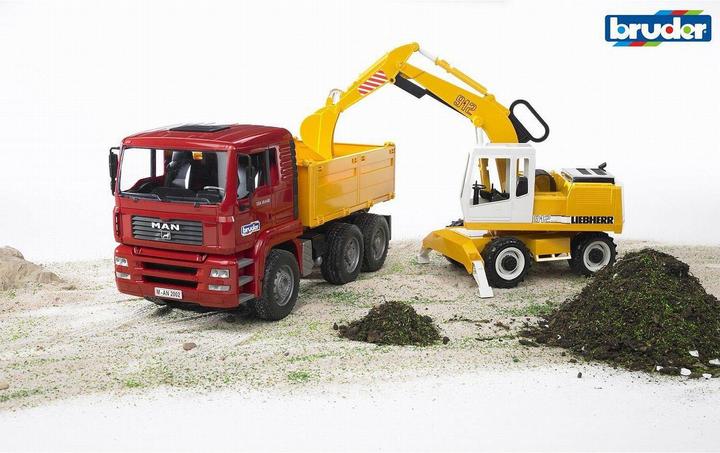Produktbild Bruder Man Kipplastwagen mit Schaufelbagger