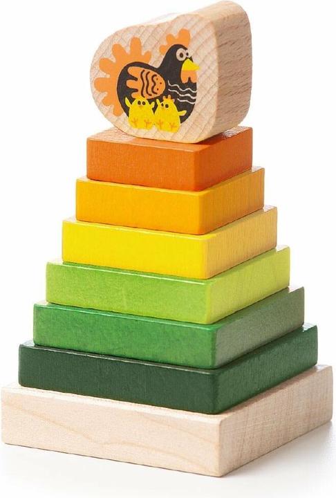 Produktbild Cubika Stapelspielzeug Huhn