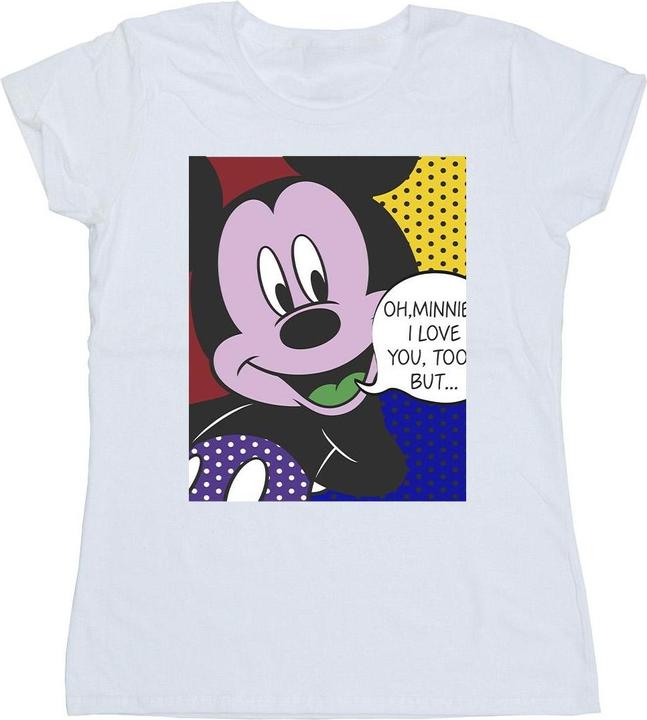 Actual product image Disney Womens/Ladies Mickey Mouse Oh Minnie Pop Art Cotton T-Shirt (M)